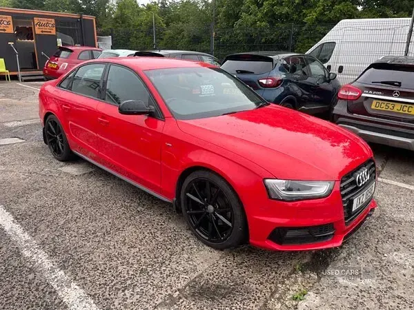 Used Audi A4 Black Edition 150 HP (110 kW) 2015 Red Sedan