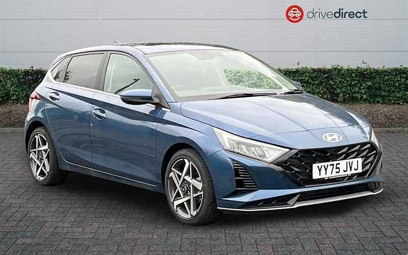 Pearl vibrant blue New 2025 Hyundai i20 Ultimate Hatchback | £20,976 (Fair price) - Image 1/4