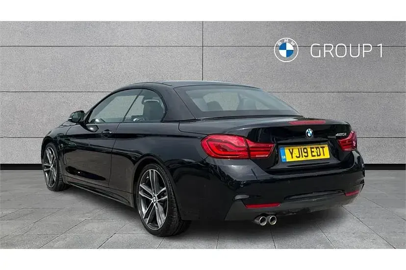 Used BMW 420 M Sport 184 HP (135 kW) 2019 Black sapphire metallic paint Cabriolet