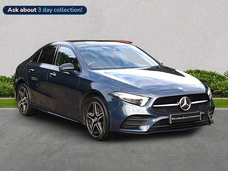 Blue Used 2022 Mercedes A250 AMG Line Premium Plus Sedan | £21,802 (Fair price) - Image 1/2