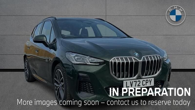 Used BMW 220 Active Tourer M Sport 168 HP (123 kW) 2022 Green MPV