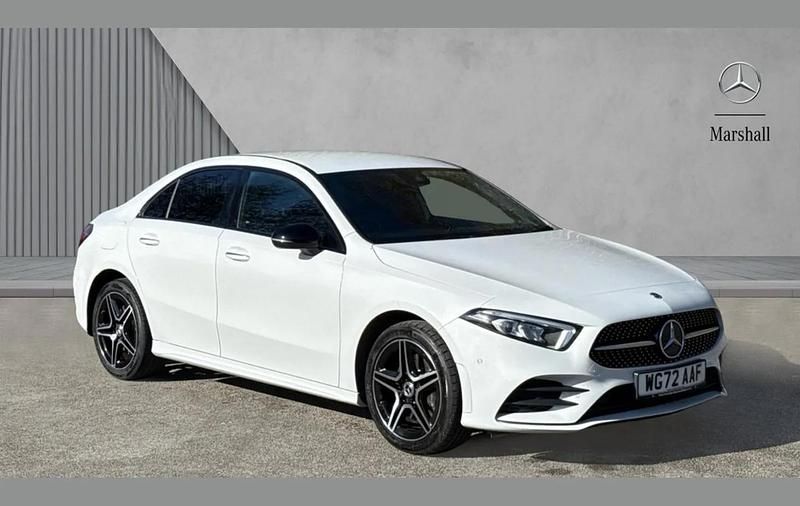 Used Mercedes A250 AMG Line Premium 214 HP (157 kW) 2022 White Sedan