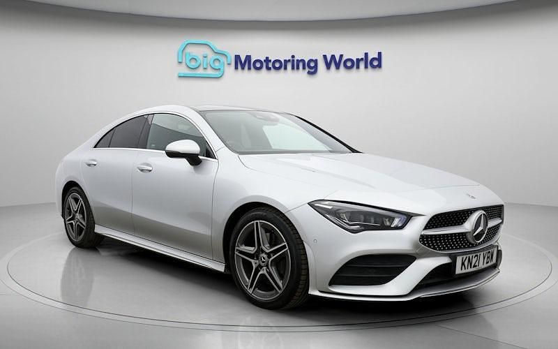 Used Mercedes CLA220 AMG line 190 HP (139 kW) 2021 Silver Sedan