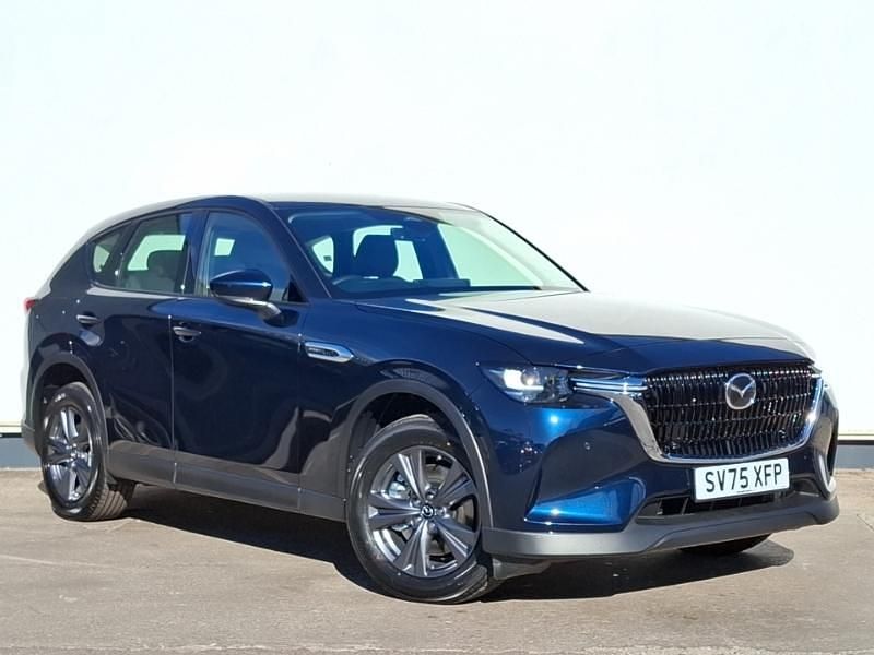 Blue New 2025 Mazda CX-60 Exclusive-Line SUV | £32,498 (Super price) - Image 1/4