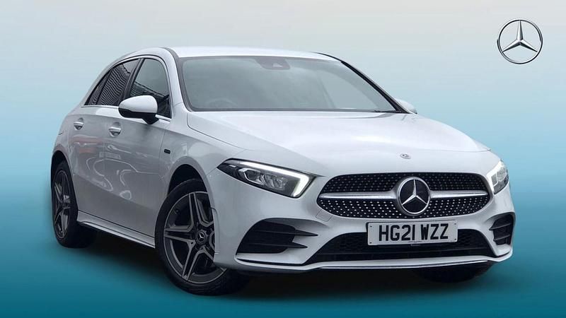 Used Mercedes A250 AMG line 2021 White Hatchback