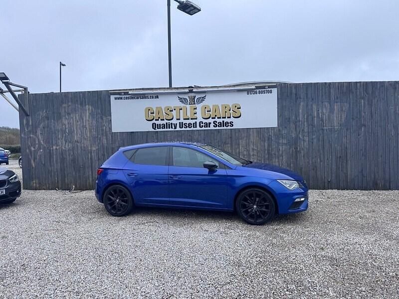 Used Seat Leon Black Edition 150 HP (110 kW) 2019 Blue Hatchback