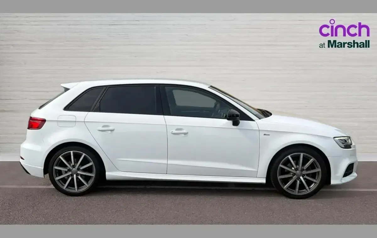 Used Audi A3 Black Edition 116 HP (85 kW) 2020 White Sedan