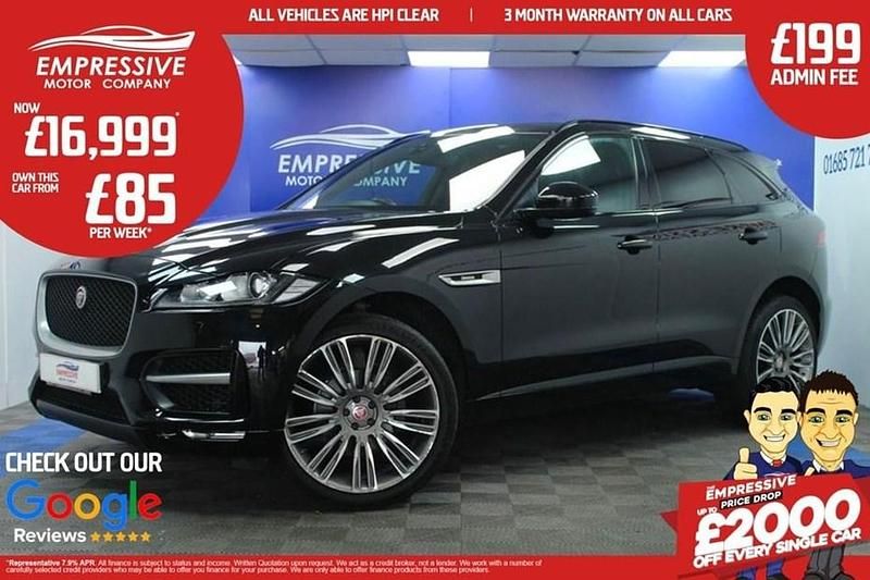 Black Used 2019 Jaguar F-Pace R-Sport SUV | £16,999 (Fair price) - Image 1/1