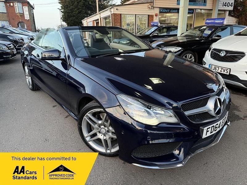 Used Mercedes E200 AMG line 2014 Blue Cabriolet