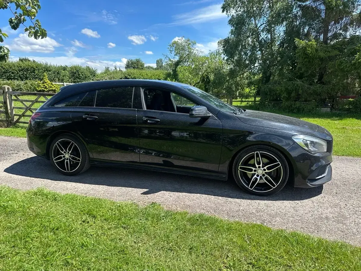 Used Mercedes CLA220 AMG line 2018 Black Coupe