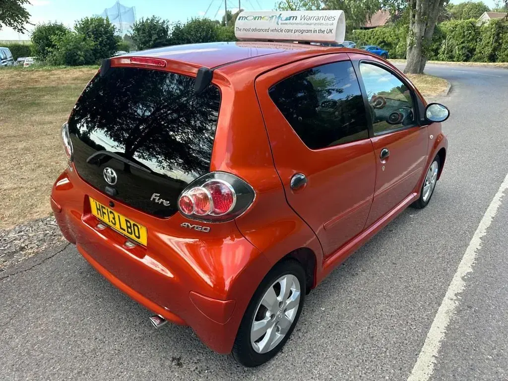 Used Toyota Aygo 68 HP (50 kW) 2013 Orange Hatchback