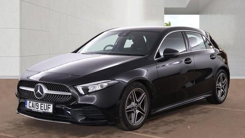 Used Mercedes A190 AMG line 2019 Black Hatchback