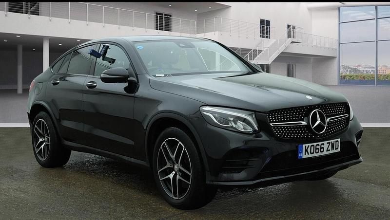 Black Used 2017 Mercedes GLC250 AMG line Coupe | £22,450 (Good price) - Image 1/4