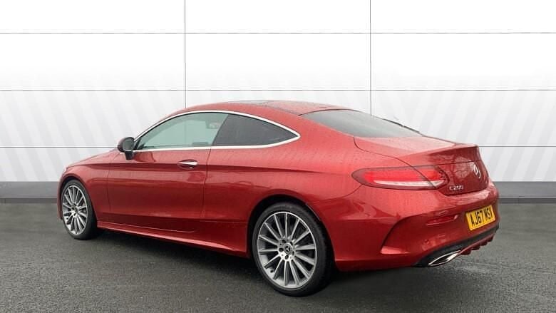 Used Mercedes C200 AMG Line Premium 184 HP (135 kW) 2018 Red Coupe