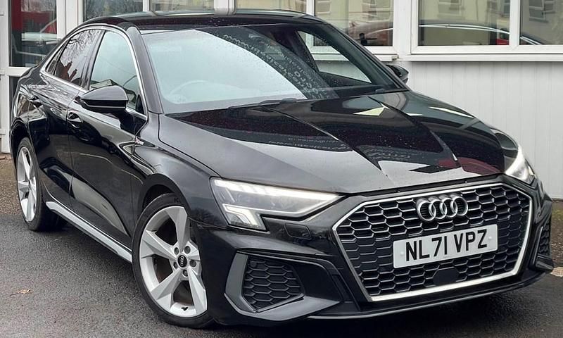 Used Audi A3 S-Line 150 HP (110 kW) 2021 Black Sedan