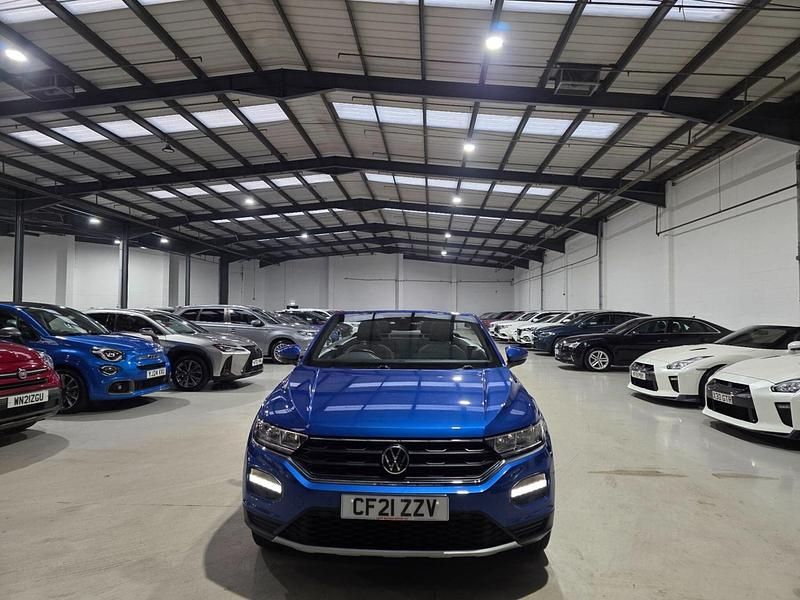 Used VW T-Roc Cabriolet Design 110 HP (80 kW) 2021 Blue Cabriolet