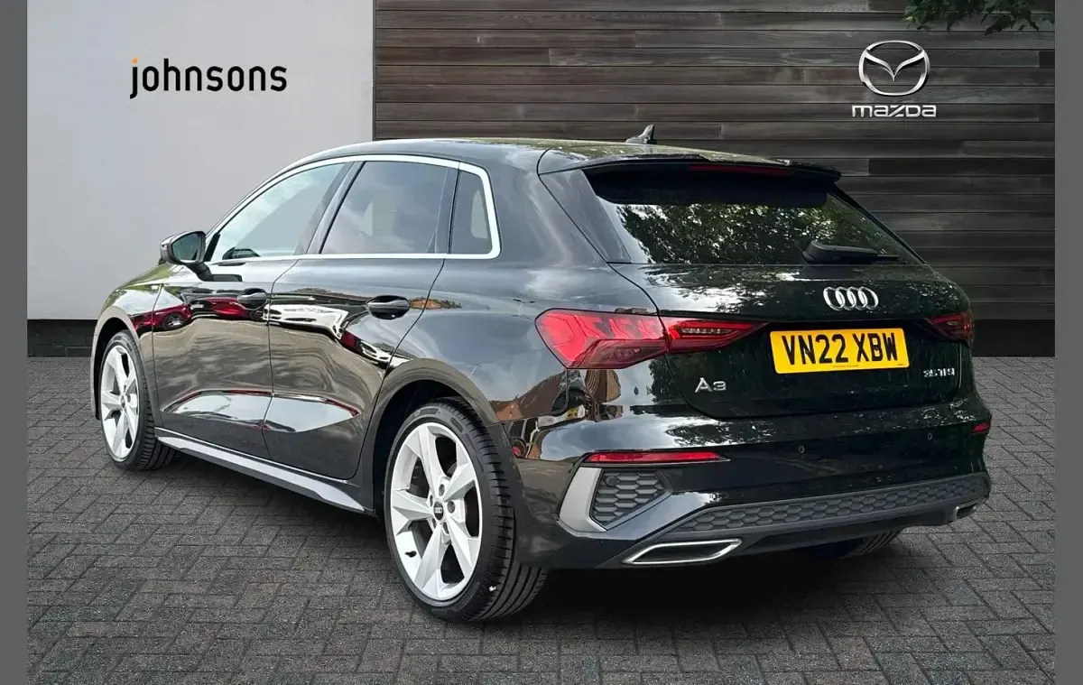 Used Audi A3 S-Line 147 HP (108 kW) 2022 Black Sedan