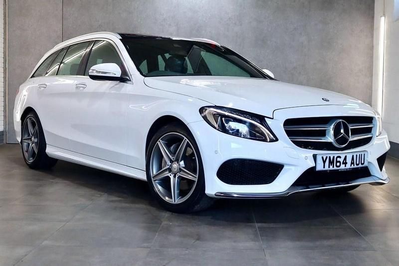 Used Mercedes C200 AMG Line Premium 184 HP (135 kW) 2015 White Estate