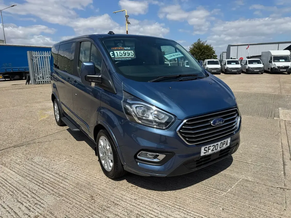 Used Ford Tourneo Custom Titanium 130 HP (95 kW) 2020 Blue Van