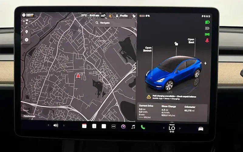 Used Tesla Model Y Long Range AWD 378 kW (514 HP) 2023 Blue SUV