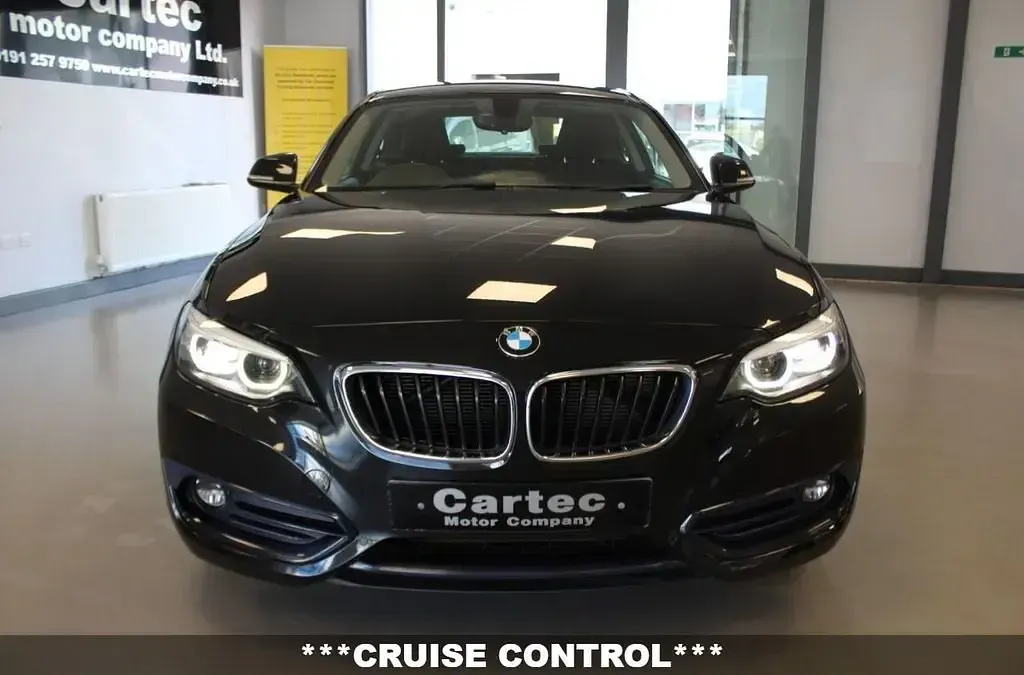 Begagnad BMW 218 Sport Line 150 HK (110 kW) 2019 Svart Sportkupé