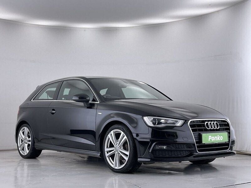 Black Used 2014 Audi A3 S-Line Hatchback | £9,390 (Fair price) - Image 1/3