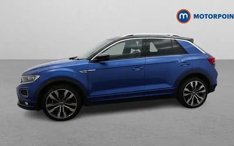 Used VW T-Roc R-line 150 HP (110 kW) 2021 Blue SUV