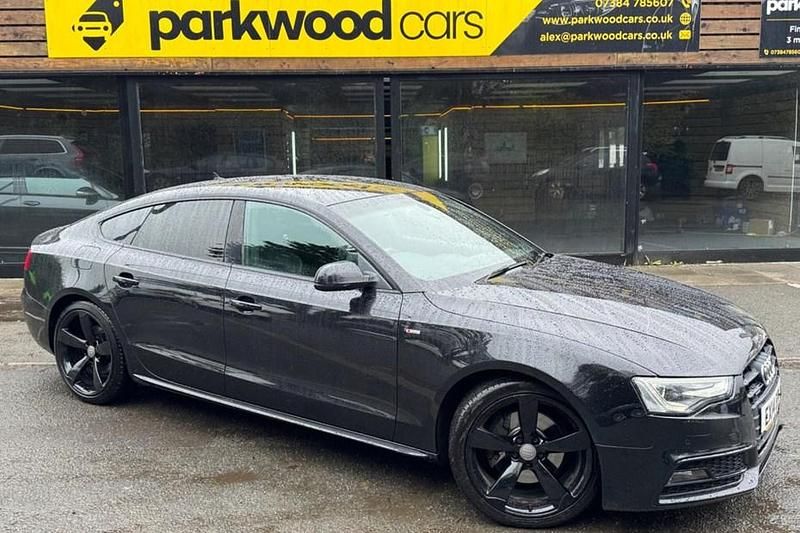 Used Audi A5 Sportback Advanced 245 HP (180 kW) 2014 Black Hatchback