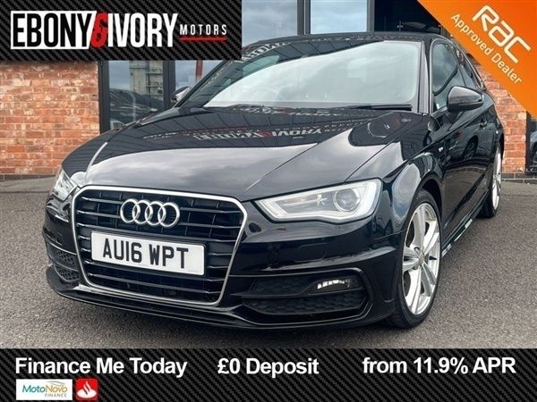 Black Used 2016 Audi A3 S-Line Hatchback | £9,990 (Good price) - Image 1/1