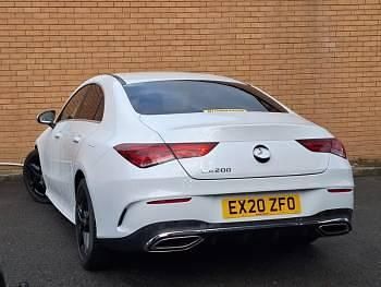 Used Mercedes CLA200 AMG line 163 HP (119 kW) 2020 White Coupe