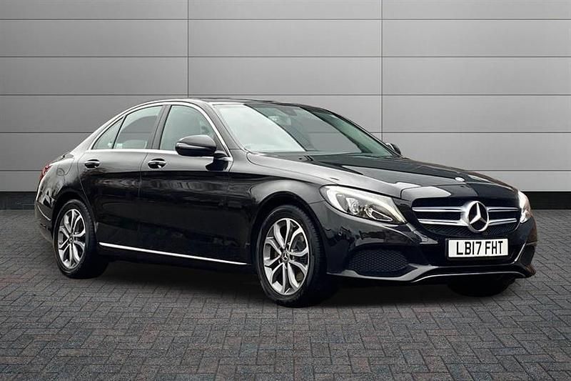 Obsidian black Used 2017 Mercedes C200 Premium Sedan | £13,390 (Fair price) - Image 1/4