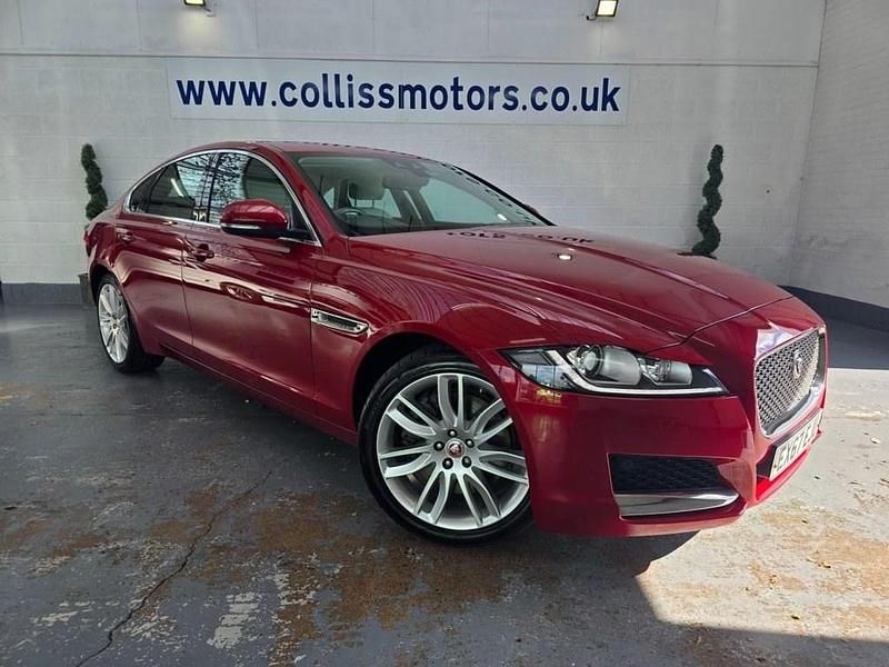 Red Used 2017 Jaguar XF Portfolio Sedan | £14,695 (Good price) - Image 1/4