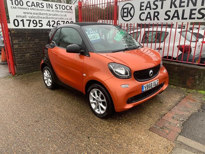 Black Used 2018 Smart ForTwo Coupé Passion Coupe | £3,950 (Fair price) - Image 1/4