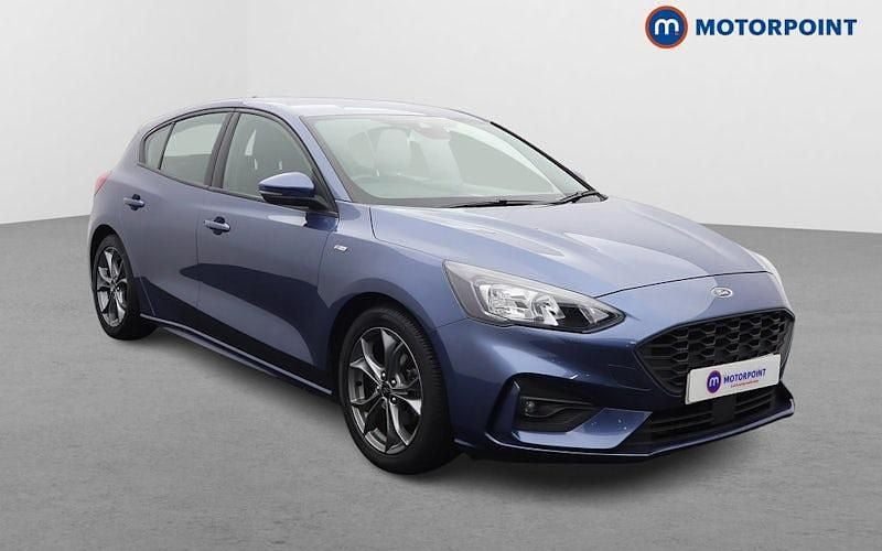 Blue Used 2020 Ford Focus ST-Line Hatchback | £12,349 (Fair price) - Image 1/4
