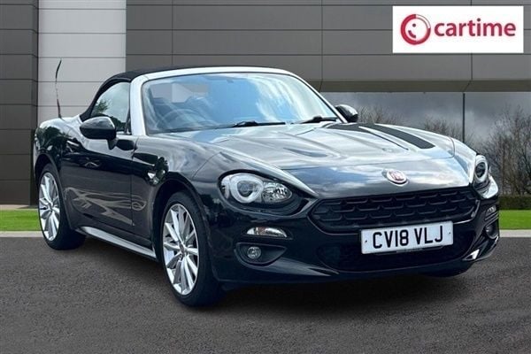 Black Used 2018 Fiat 124 Lusso Cabriolet | £13,599 (Fair price) - Image 1/3