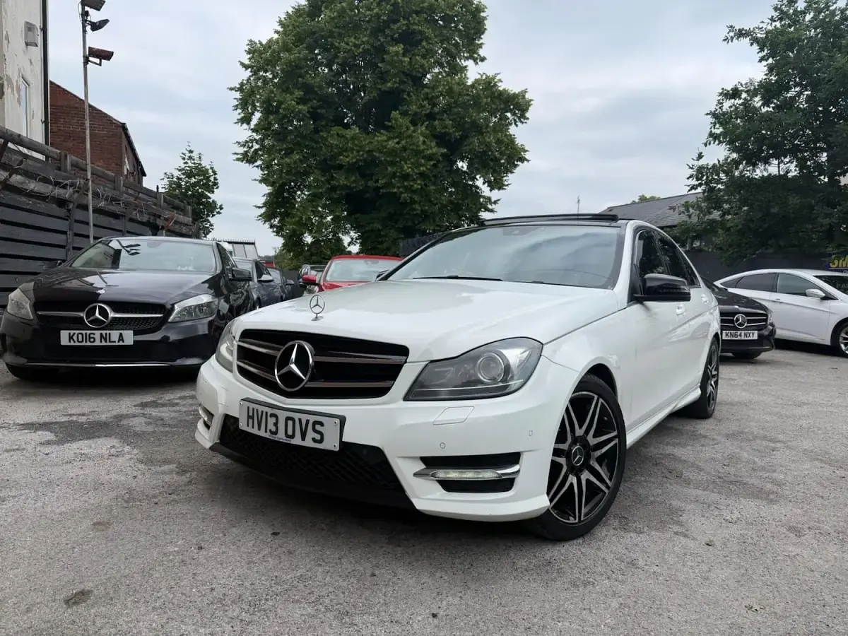 Used Mercedes C350 AMG 2013 White Sedan