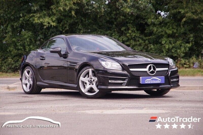 Black Used 2015 Mercedes SLK250 AMG Cabriolet | £10,699 (Fair price) - Image 1/4