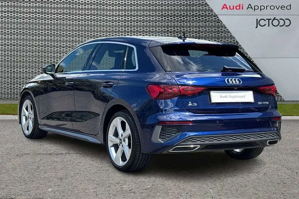 Used Audi A3 S-Line 108 HP (79 kW) 2023 Blue Sedan