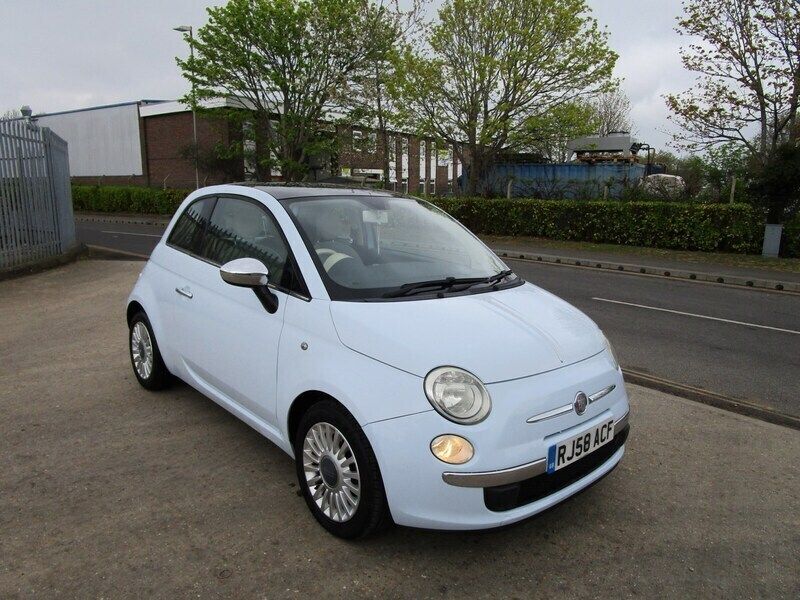 Blue Used 2008 Fiat 500 Lounge Hatchback | £2,995 (Fair price) - Image 1/4