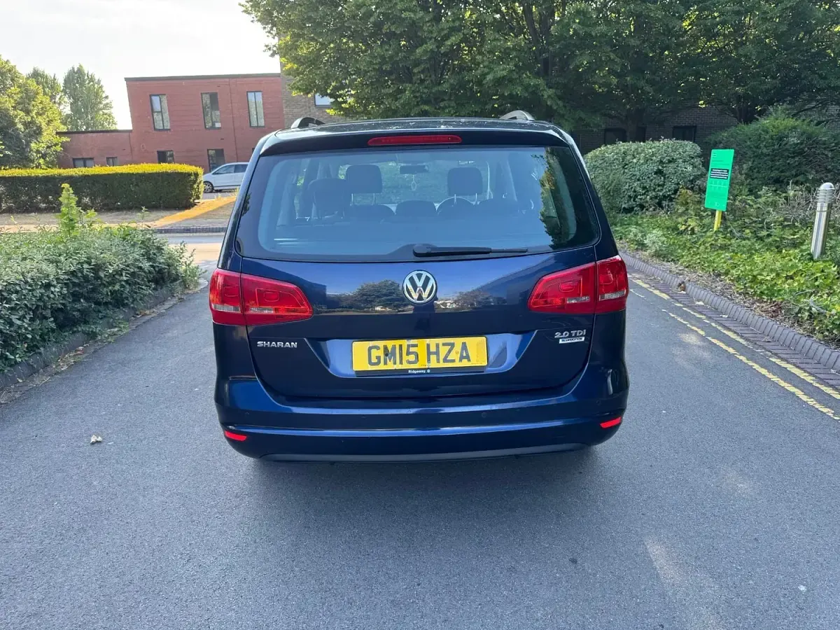 Used VW Sharan SE 177 HP (130 kW) 2015 Blue MPV