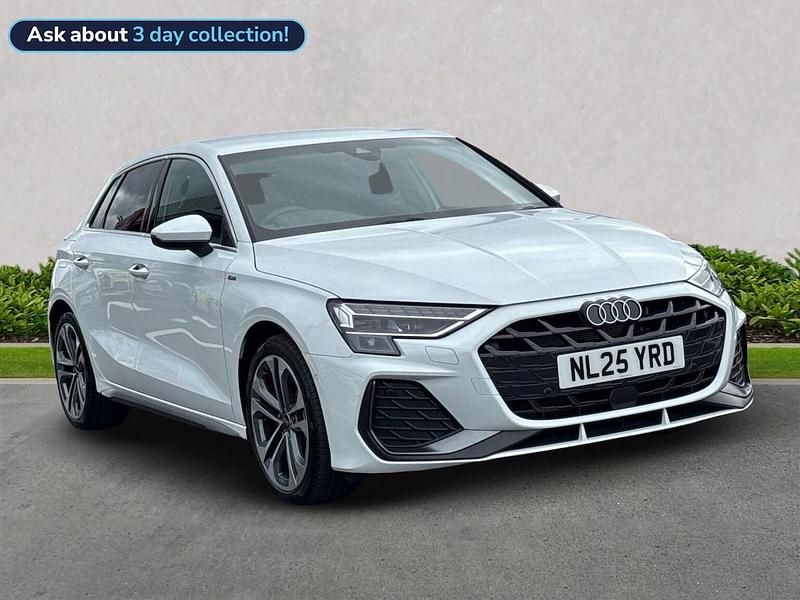 White Used 2025 Audi A3 S-Line Hatchback | £29,886 (A bit pricey) - Image 1/4