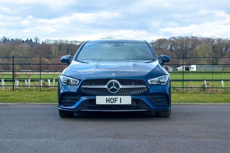 Used Mercedes CLA220 AMG Line Premium 190 HP (139 kW) 2019 Blue Sedan