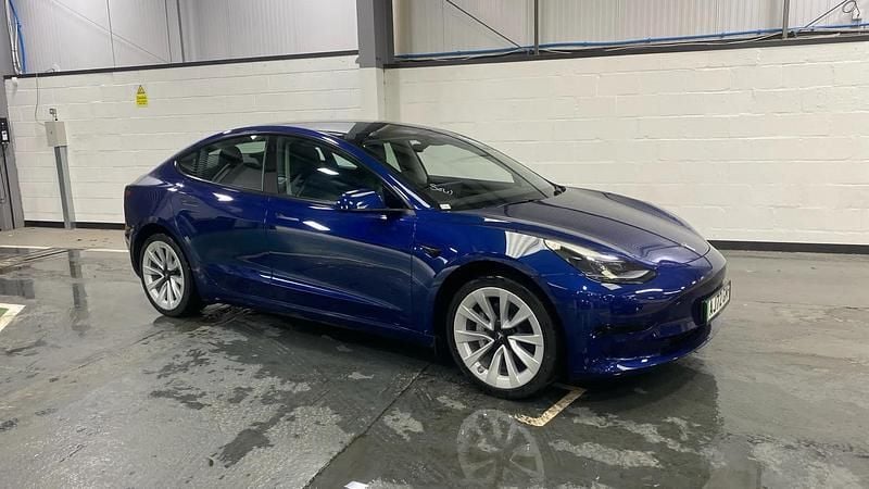 Blue Used 2022 Tesla Model 3 Sedan | £20,998 (Good price) - Image 1/3