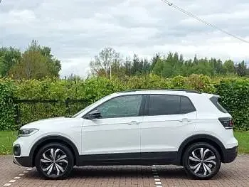 Used VW T-Cross Black Edition 110 HP (80 kW) 2024 White SUV