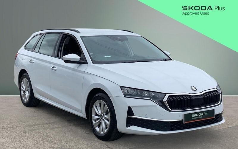 Used Skoda Octavia SE Technology 116 HP (85 kW) 2025 White Estate