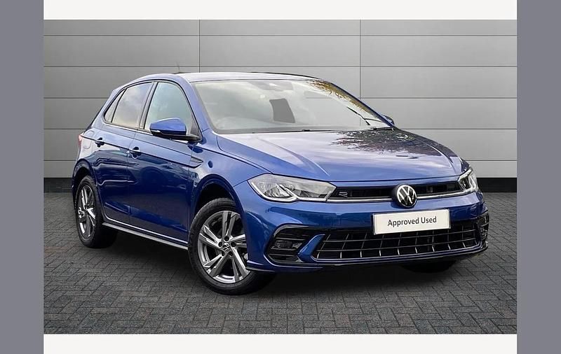 Reef blue Used 2024 VW Polo R-line Hatchback | £21,695 (Fair price) - Image 1/3