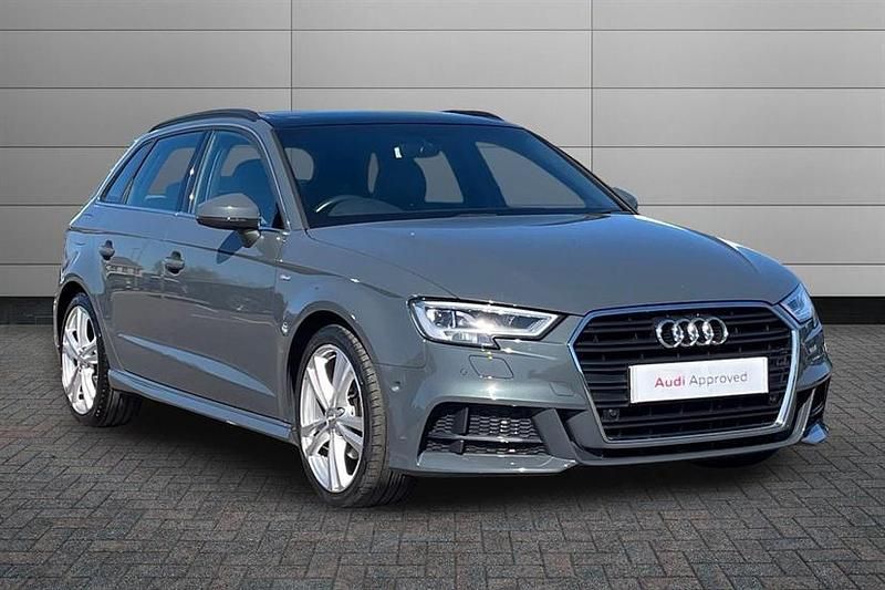 Used Audi A3 S-Line 150 HP (110 kW) 2018 Grey Sedan