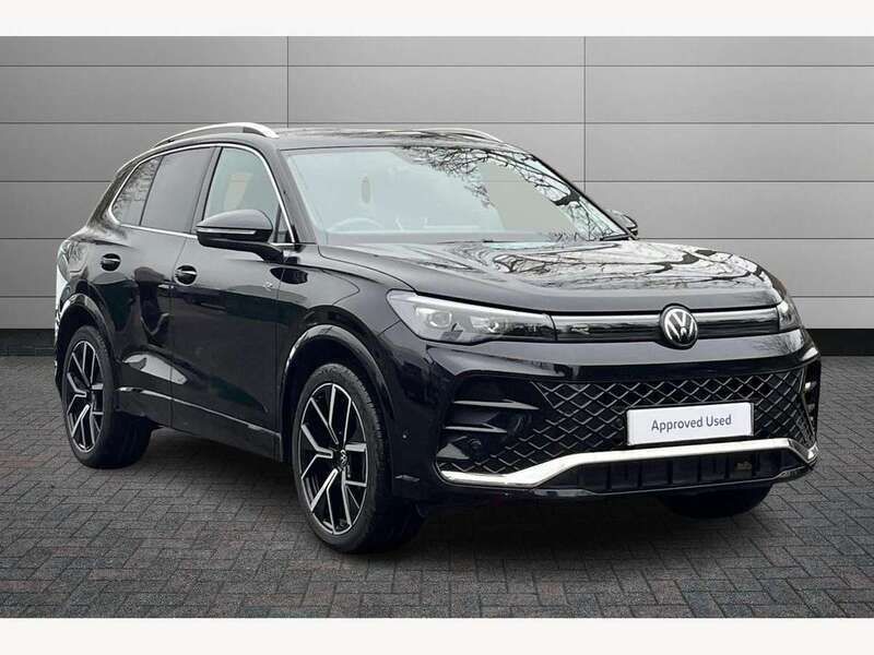 Black Used 2024 VW Tiguan R-line SUV | £35,250 (Expensive) - Image 1/4