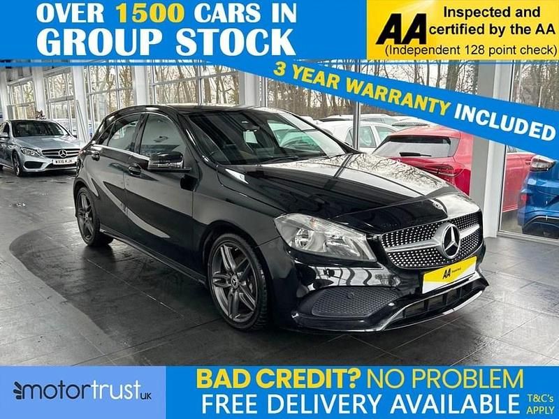 Used Mercedes A200 AMG line 136 HP (100 kW) 2017 Black Hatchback
