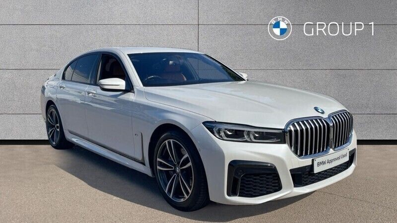 Mineral white metallic Used 2021 BMW 730 M Sport Sedan | £31,995 (Good price) - Image 1/4